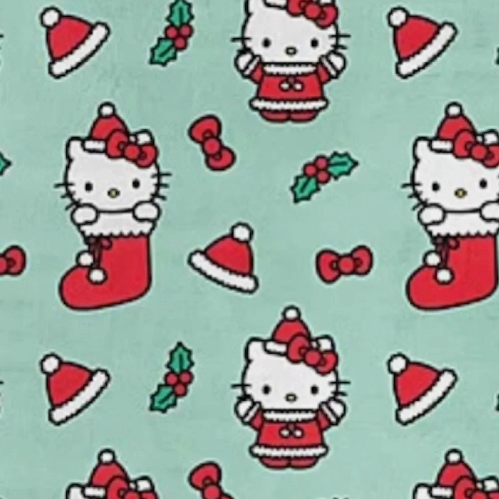 Hello Kitty “Hello Mittens” Ultra Fine Faux Fur Throw (NWT)